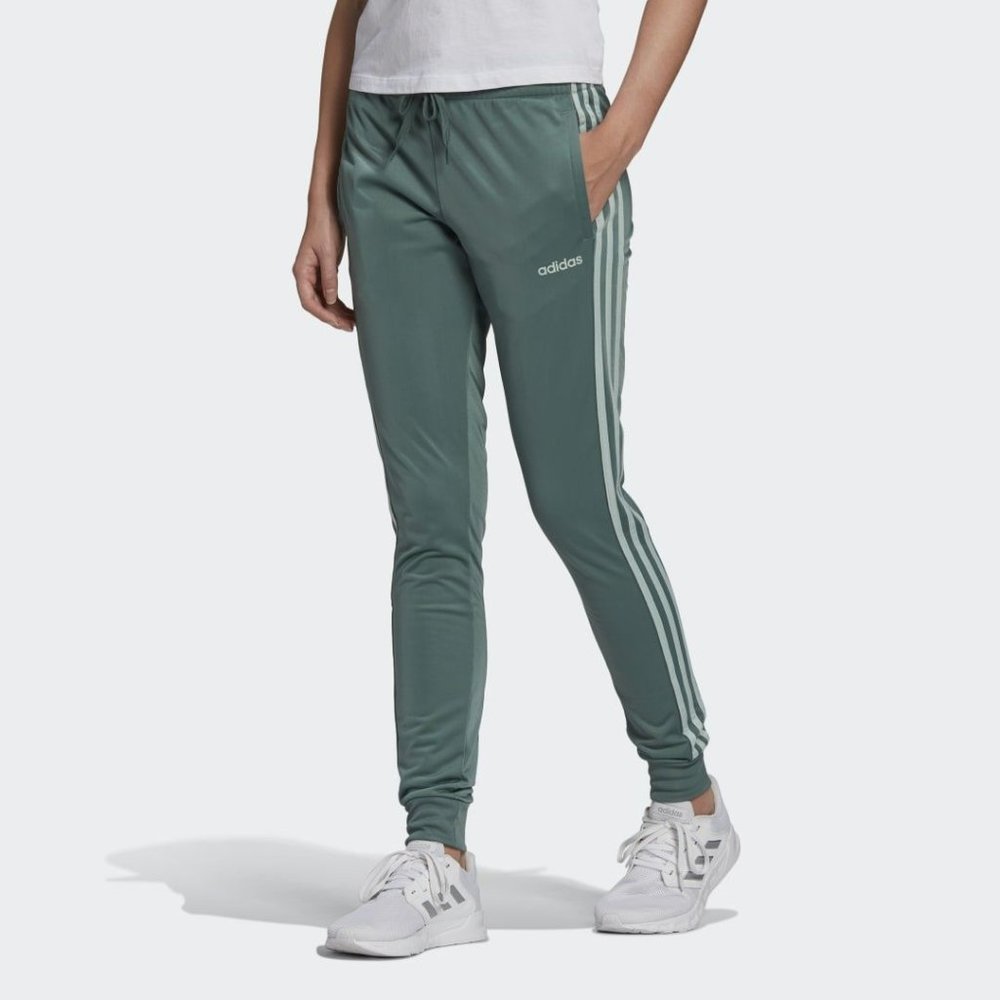 adidas Women's Essentials 3-Stripe Emerald Cuffed Pants XS